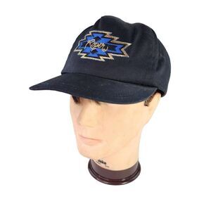 VTG Goat Ropers Trucker Hat Black Western Aztec Logo Strp Bac Cap Hats